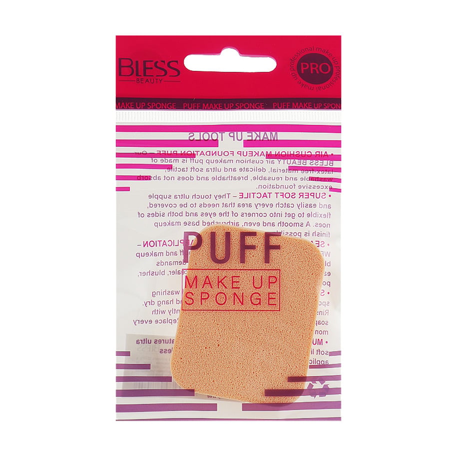 Спонж для пудри Bless Beauty Puff Make Up Sponge, прямокутний, 1 шт